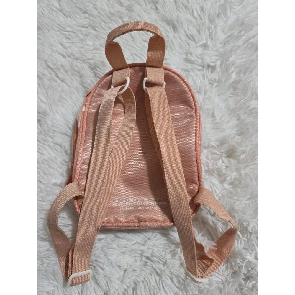 Adidas Small‎ Pink Bookbag, Purse, With Pockets And Key Holder